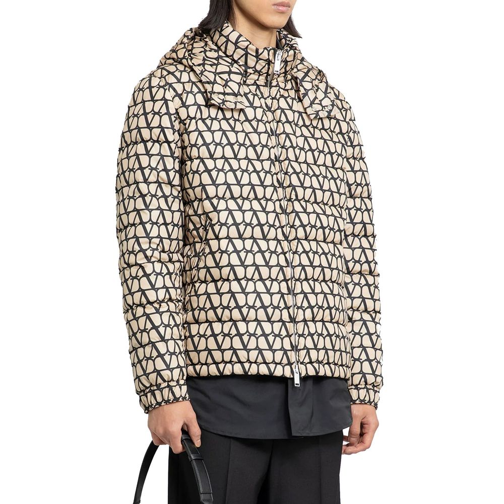 Valentino Garavani Beiger Polyamid-Mantel-2