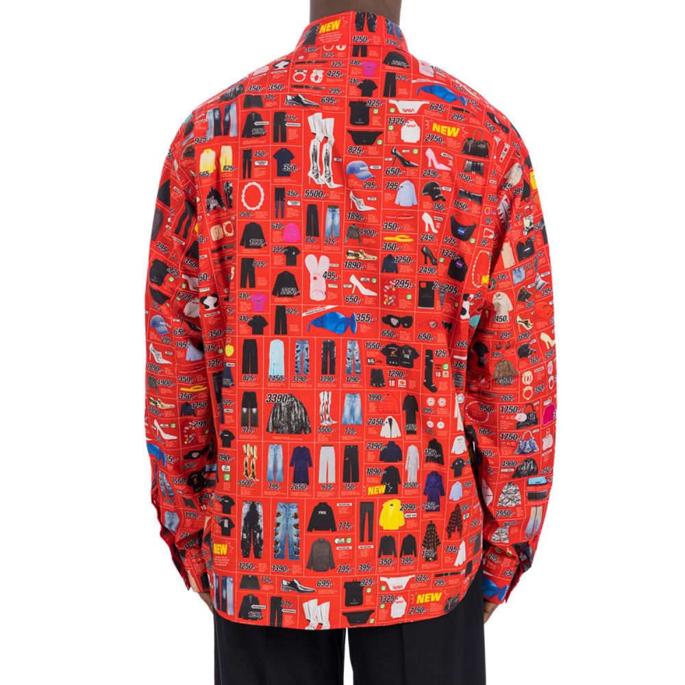 Balenciaga Mehrfarbiges Hemd aus Baumwolle mit Muster-3