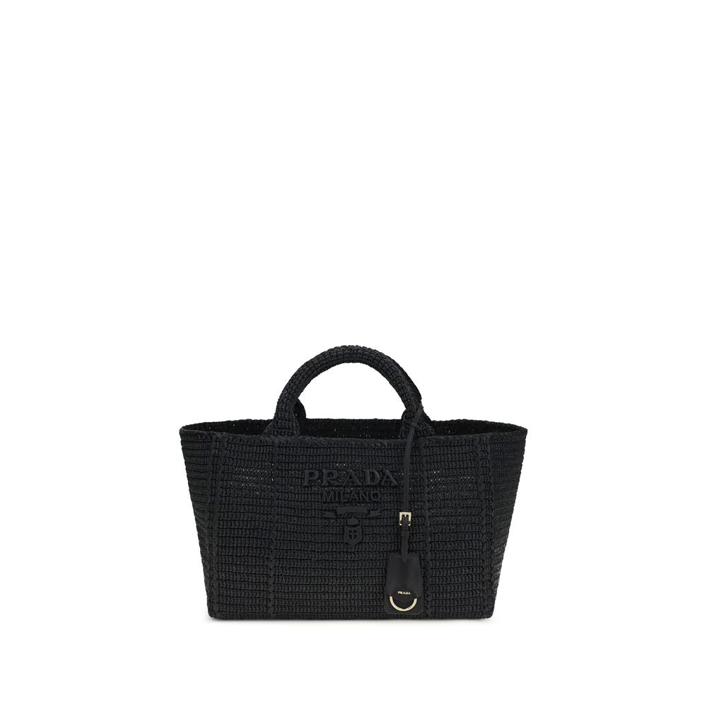 Prada Schwarze Schultertasche aus Viskose-1
