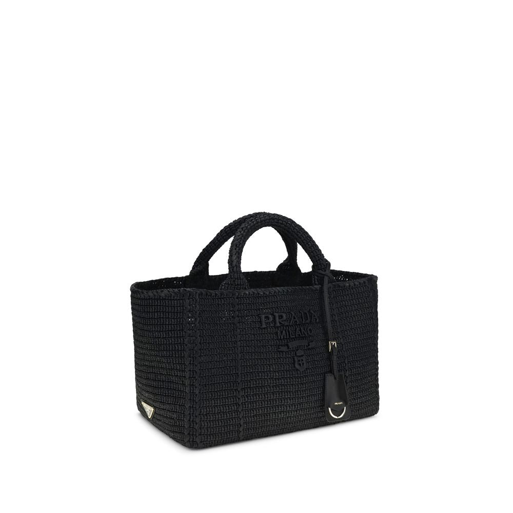 Prada Schwarze Schultertasche aus Viskose-2