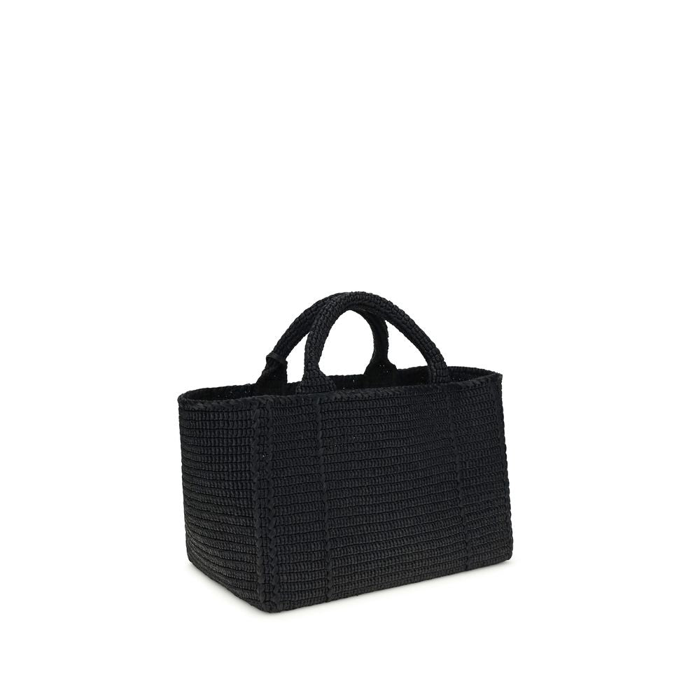 Prada Schwarze Schultertasche aus Viskose-3