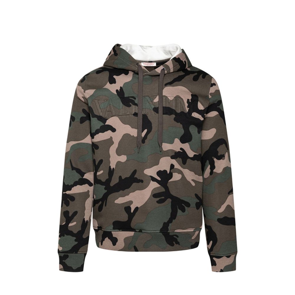 Valentino Zweifarbiger Baumwollpullover-1