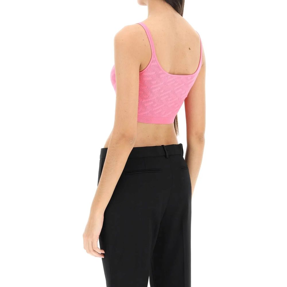 Versace Multicolor Elastane Tank Tops-3
