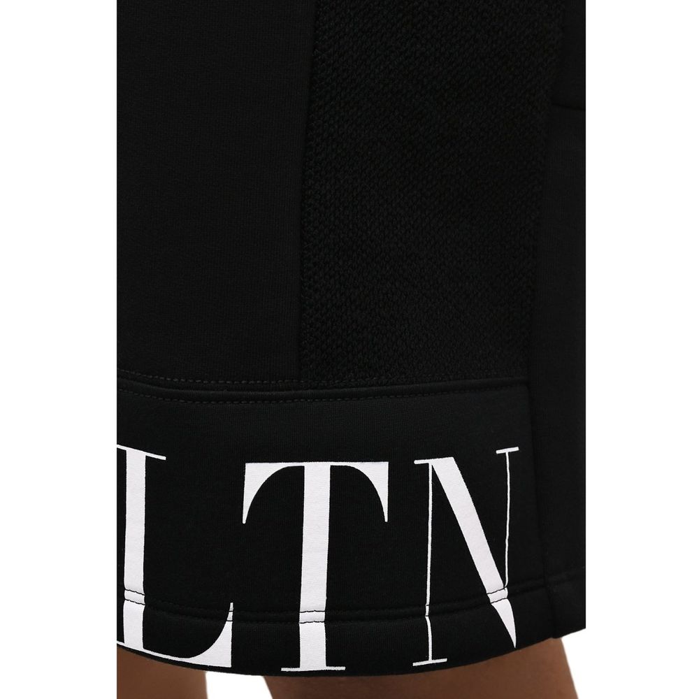 Valentino Schwarze Modal-Shorts-4