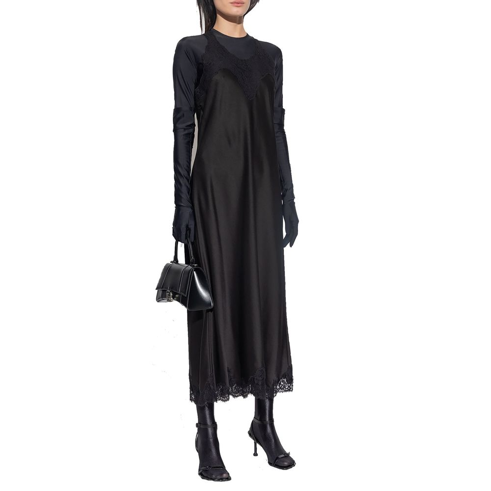 Balenciaga Schwarzes Freizeitkleid aus Acetat-2