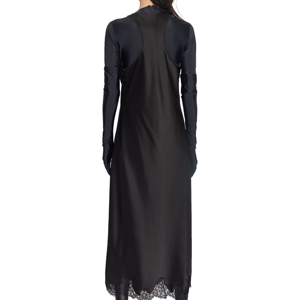 Balenciaga Schwarzes Freizeitkleid aus Acetat-3