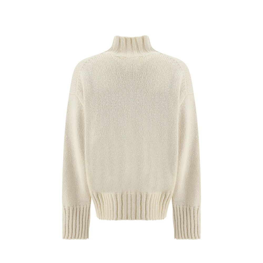 Jil Sander Weißes Seiden-Sweatshirt-2