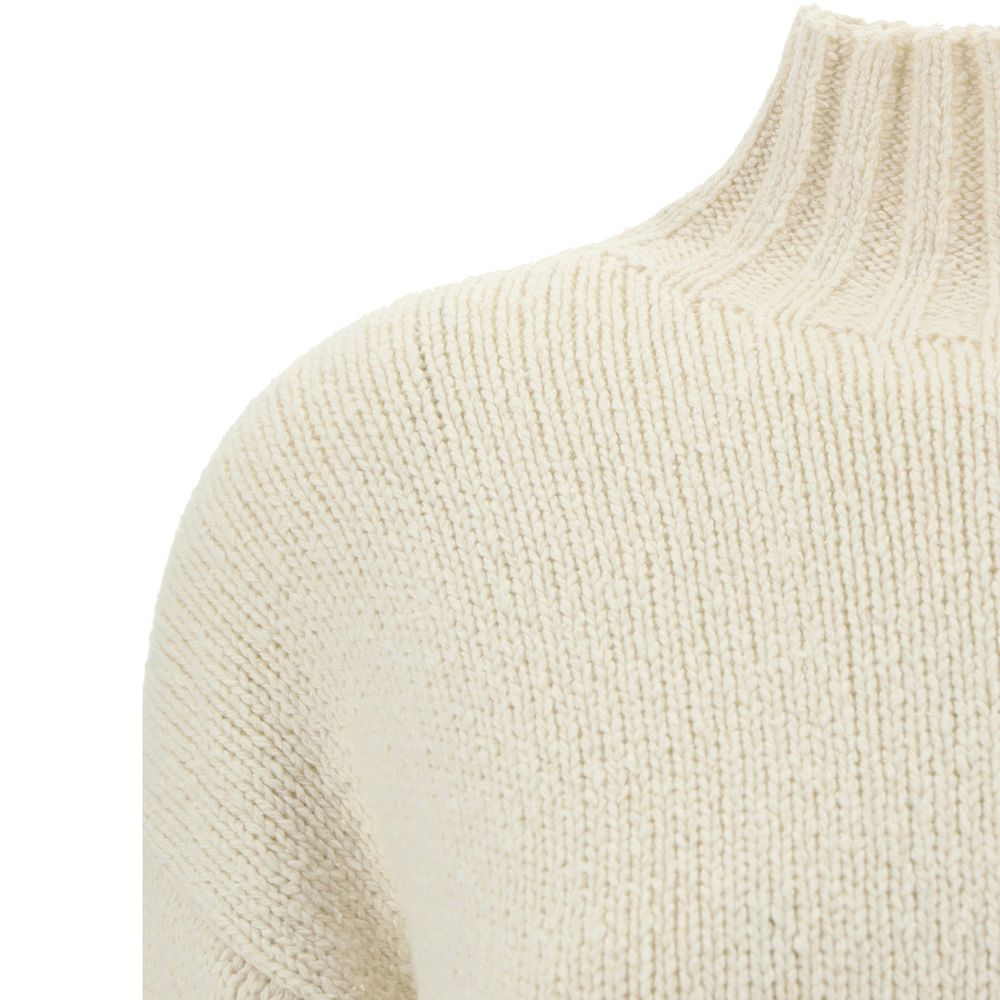 Jil Sander Weißes Seiden-Sweatshirt-3