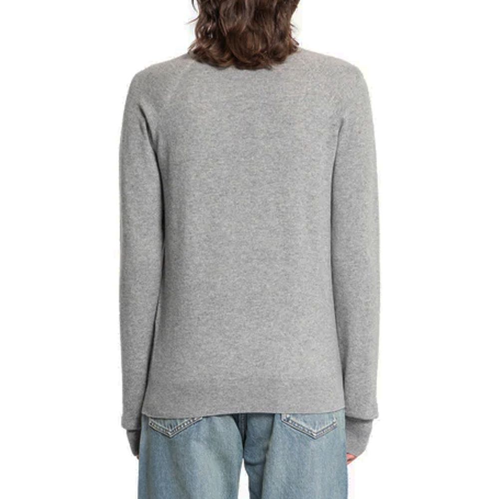 Saint Laurent Grauer Kaschmirpullover-3