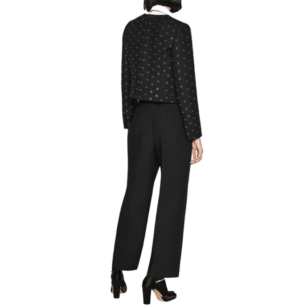 Dior Schwarze Woll-Freizeithose-3