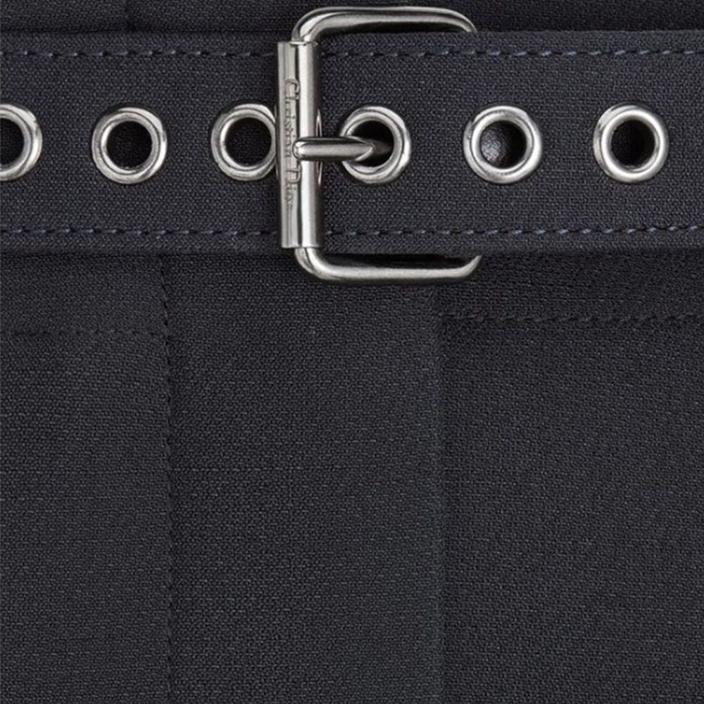 Dior Schwarze Woll-Freizeithose-4