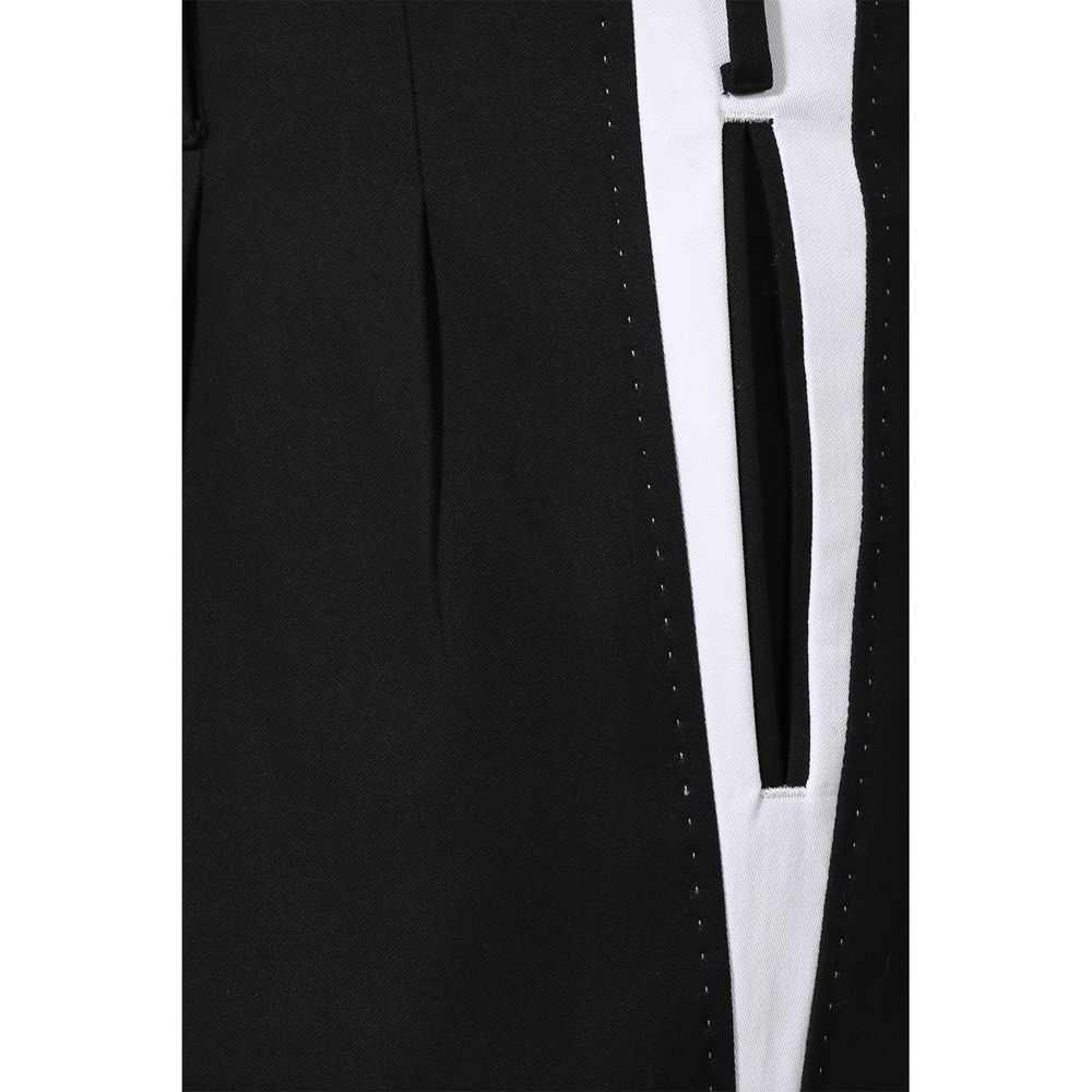 Dolce & Gabbana Schwarze Baumwoll-Freizeithose-4