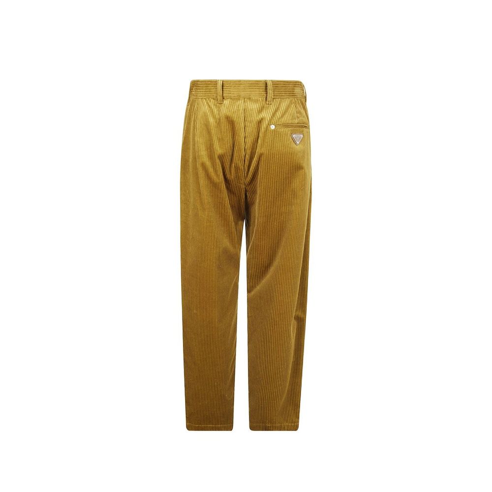 Prada Zweifarbige Baumwoll-Freizeithose-3