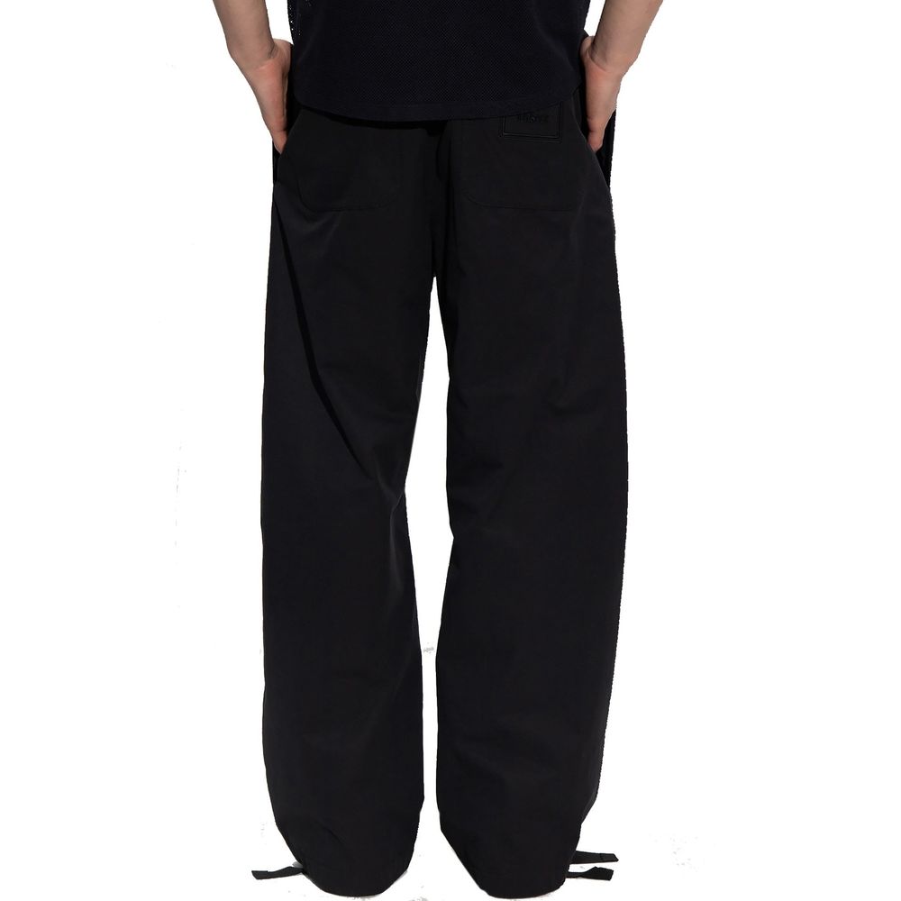Versace Schwarze Baumwoll-Freizeithose-3