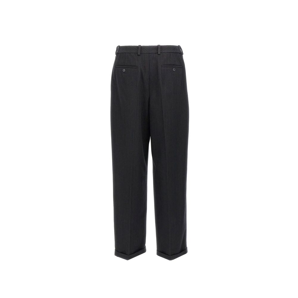 Saint Laurent Schwarze Kaschmir-Freizeithose-3