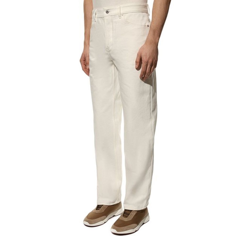 Jil Sander Weiße Baumwoll-Jeans Denim-2