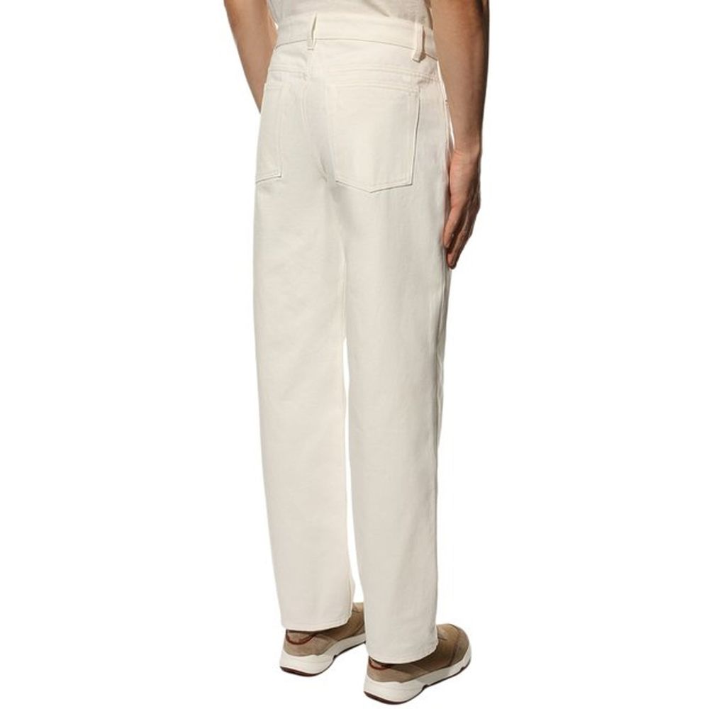 Jil Sander Weiße Baumwoll-Jeans Denim-3