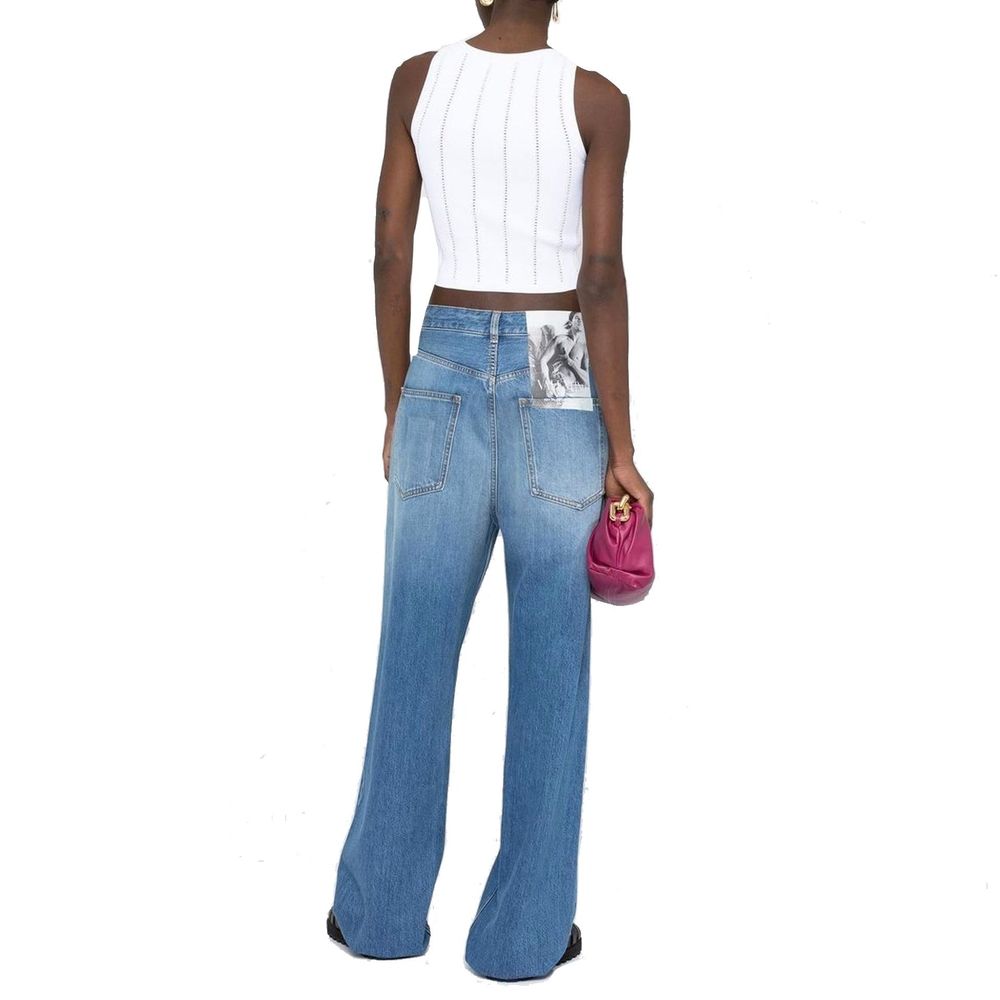 Valentino Blaue Baumwolljeans im Relaxed Fit-3
