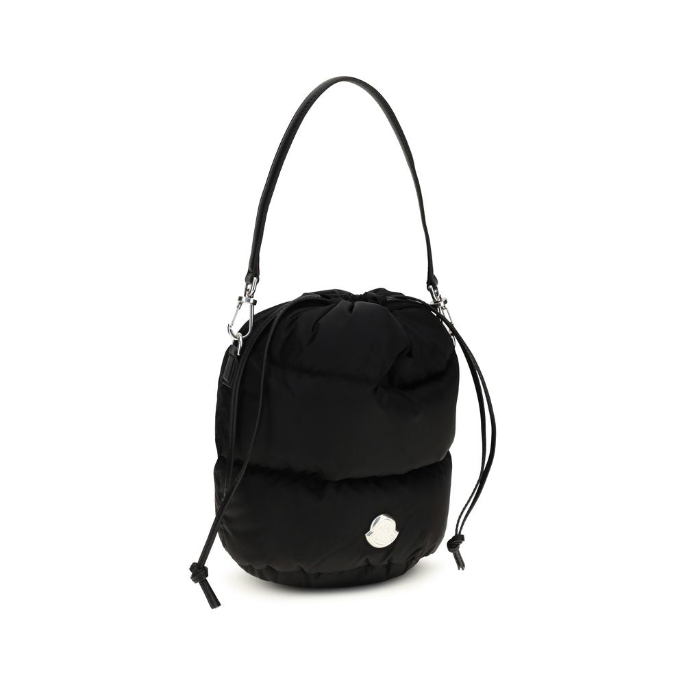 Moncler Schwarze Beuteltasche aus Polyamid-2