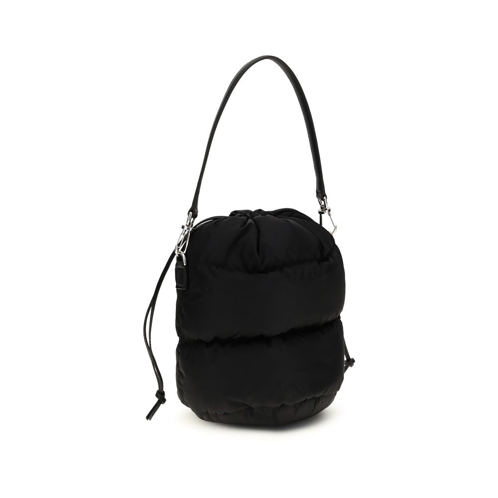 Moncler Schwarze Beuteltasche aus Polyamid-3