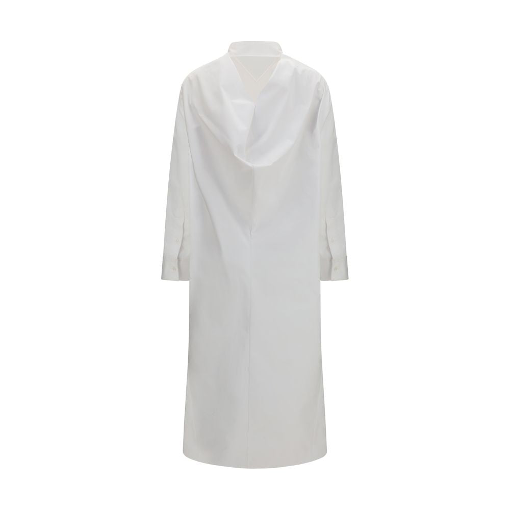 Balenciaga Weißes Baumwoll-Freizeitkleid-2