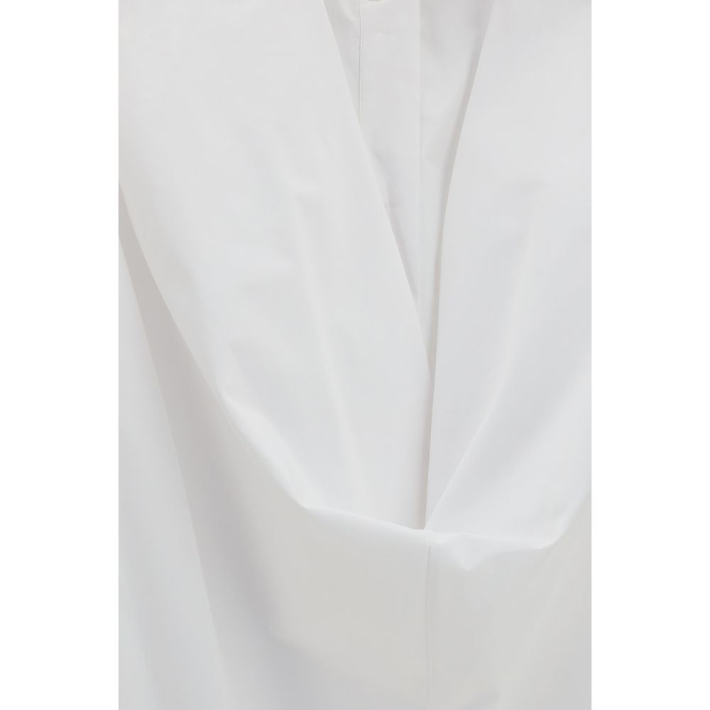 Balenciaga Weißes Baumwoll-Freizeitkleid-3