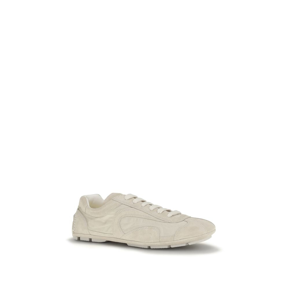 Prada Beige Calf Leather Bos Taurus Sneakers-2