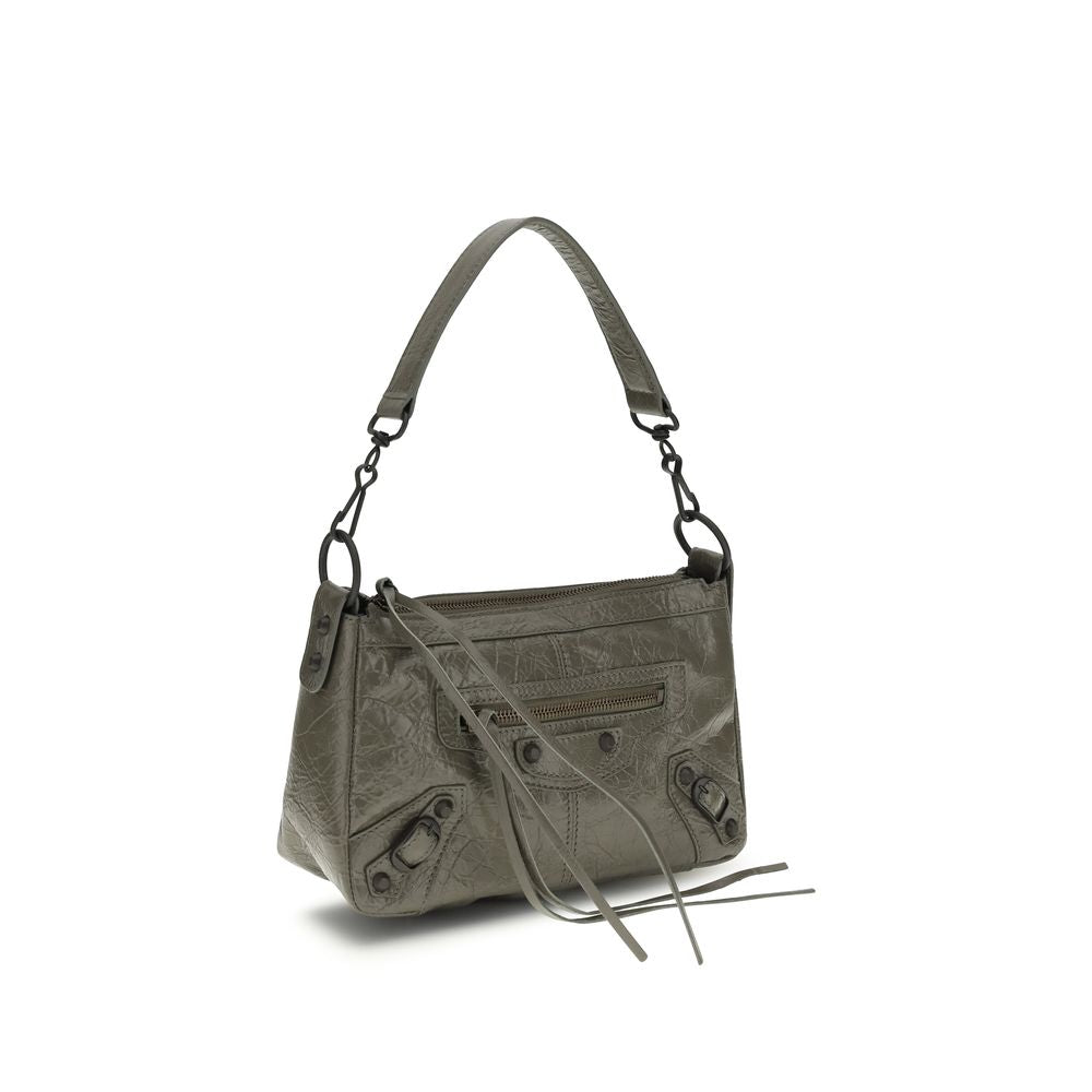 Balenciaga Schultertasche aus zweifarbigem Kalbsleder Bos Taurus-2