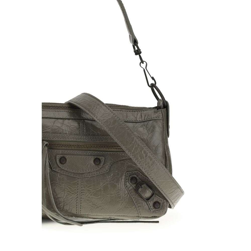 Balenciaga Schultertasche aus zweifarbigem Kalbsleder Bos Taurus-4