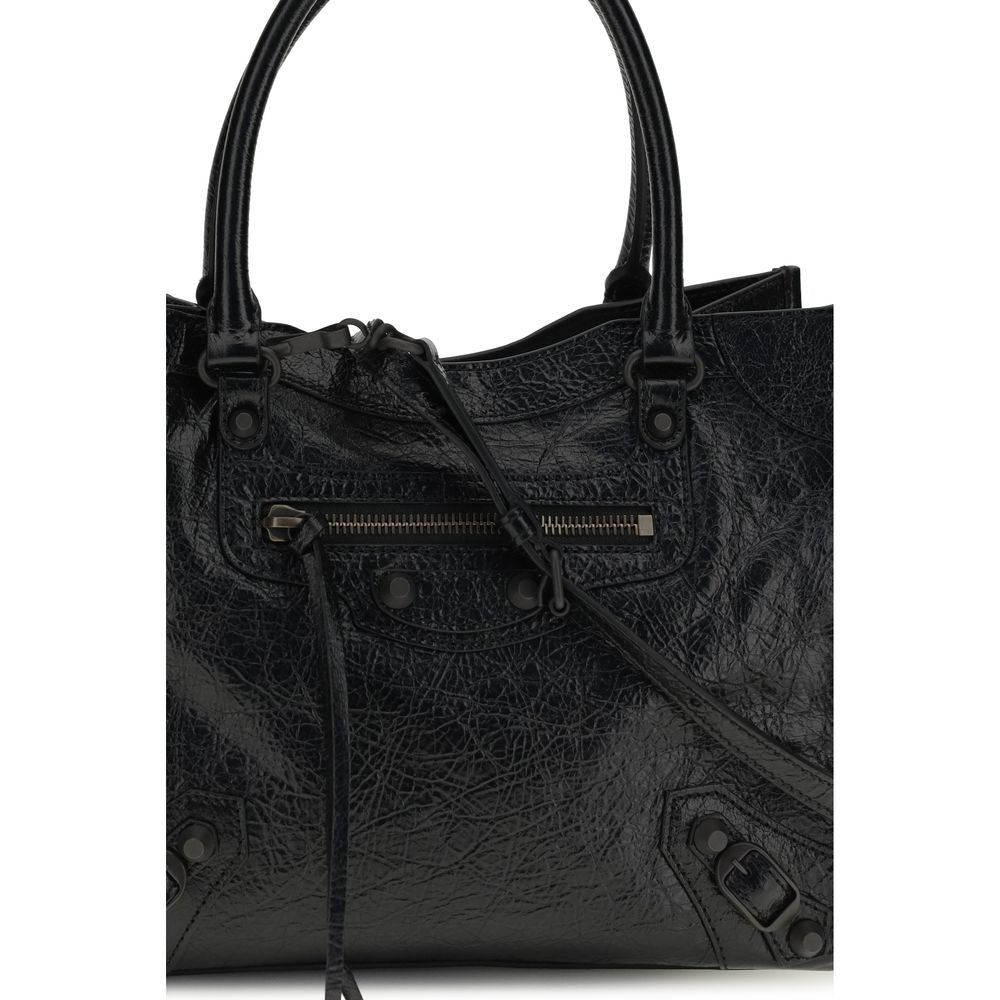 Balenciaga Schwarze Lammleder Schultertasche Ovis Aries Aries-4
