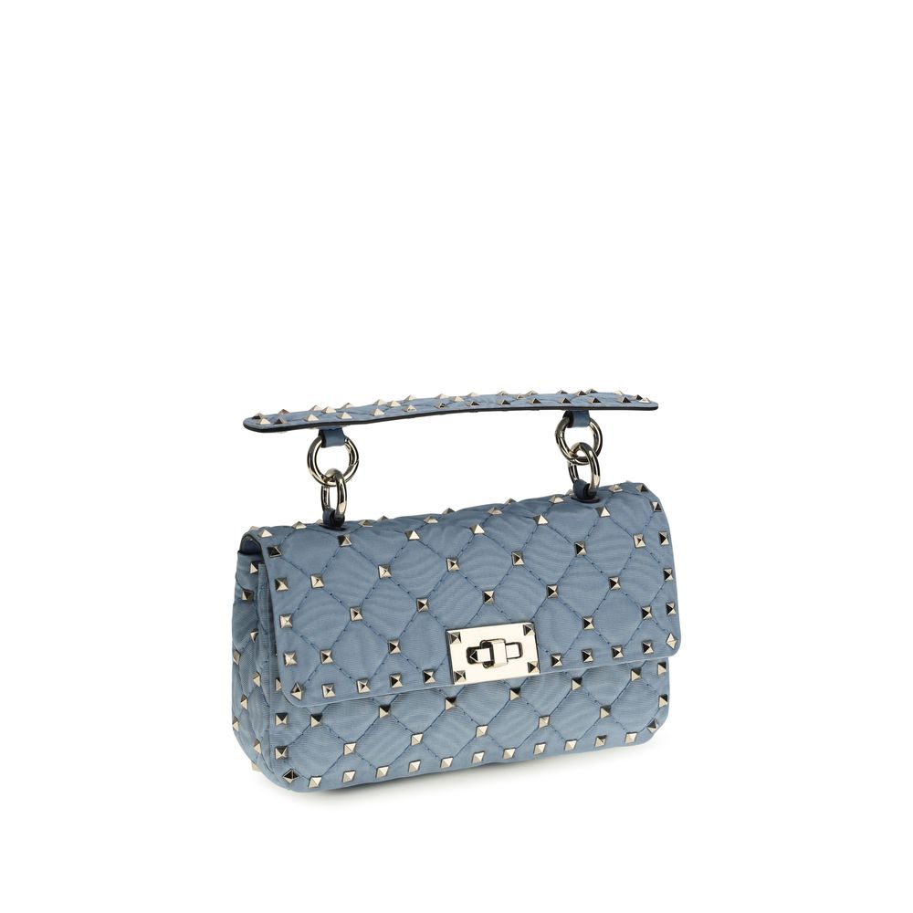 Valentino Garavani Blaue Schultertasche aus Viskose-2