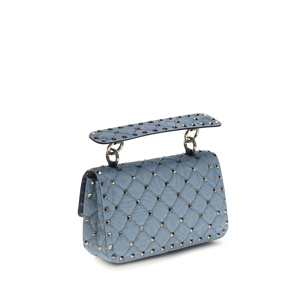 Valentino Garavani Blaue Schultertasche aus Viskose-3