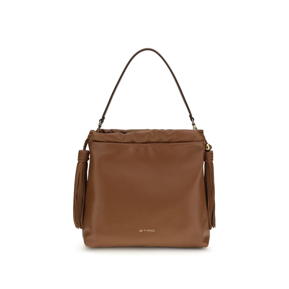 Etro Braune Lammleder Schultertasche Ovis Aries Aries-1