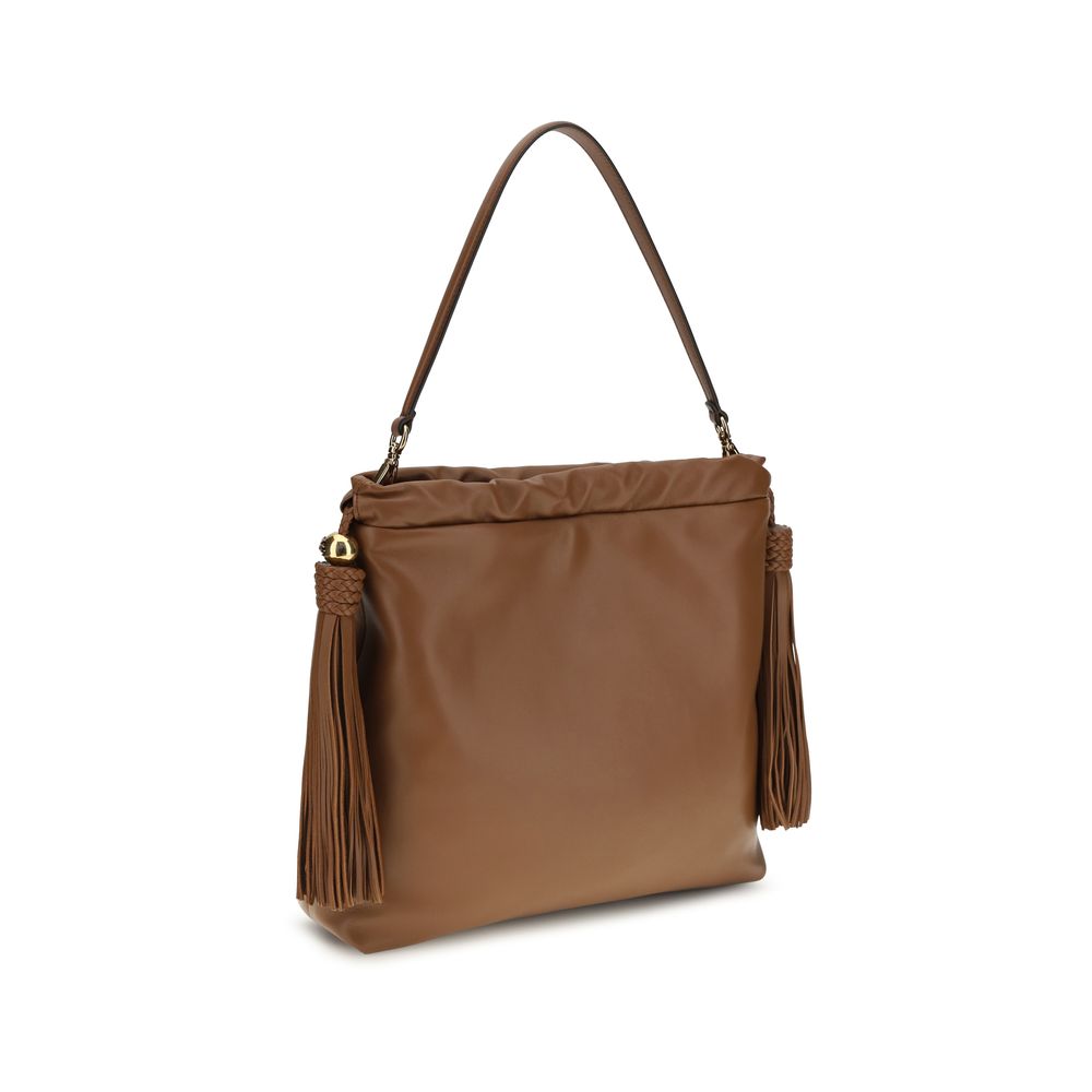 Etro Braune Lammleder Schultertasche Ovis Aries Aries-3