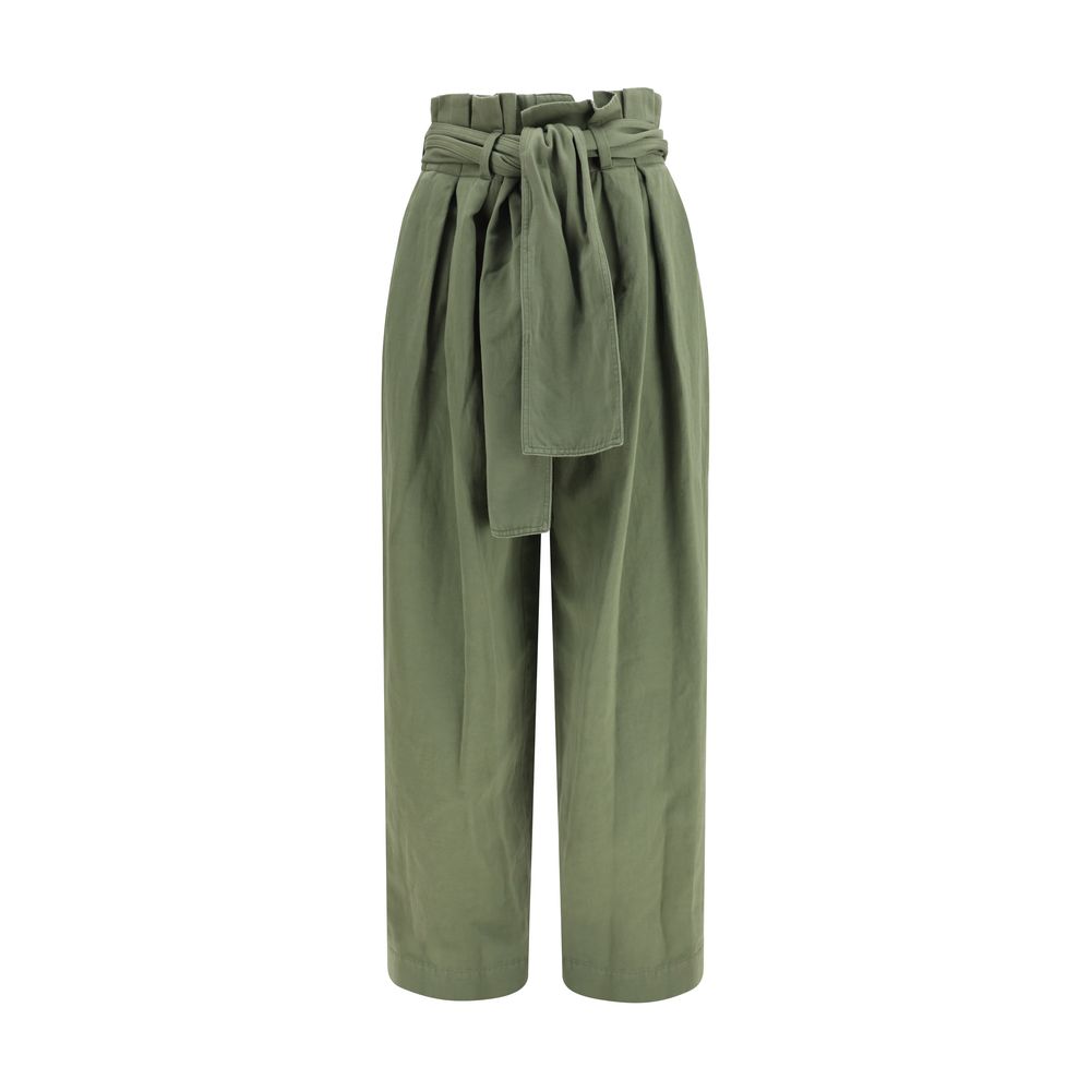 Balmain Zweifarbige Baumwoll-Freizeithose-1