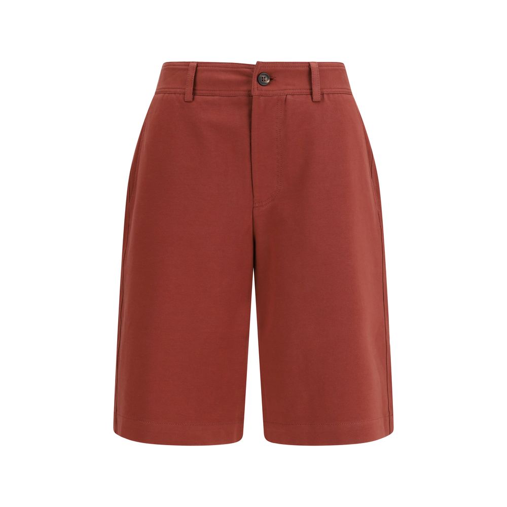 Brunello Cucinelli Mehrfarbige Baumwoll-Bermudashorts-1