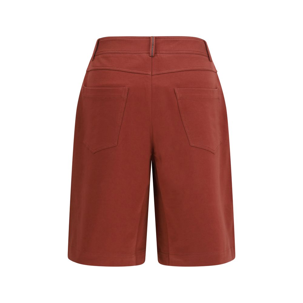 Brunello Cucinelli Mehrfarbige Baumwoll-Bermudashorts-2