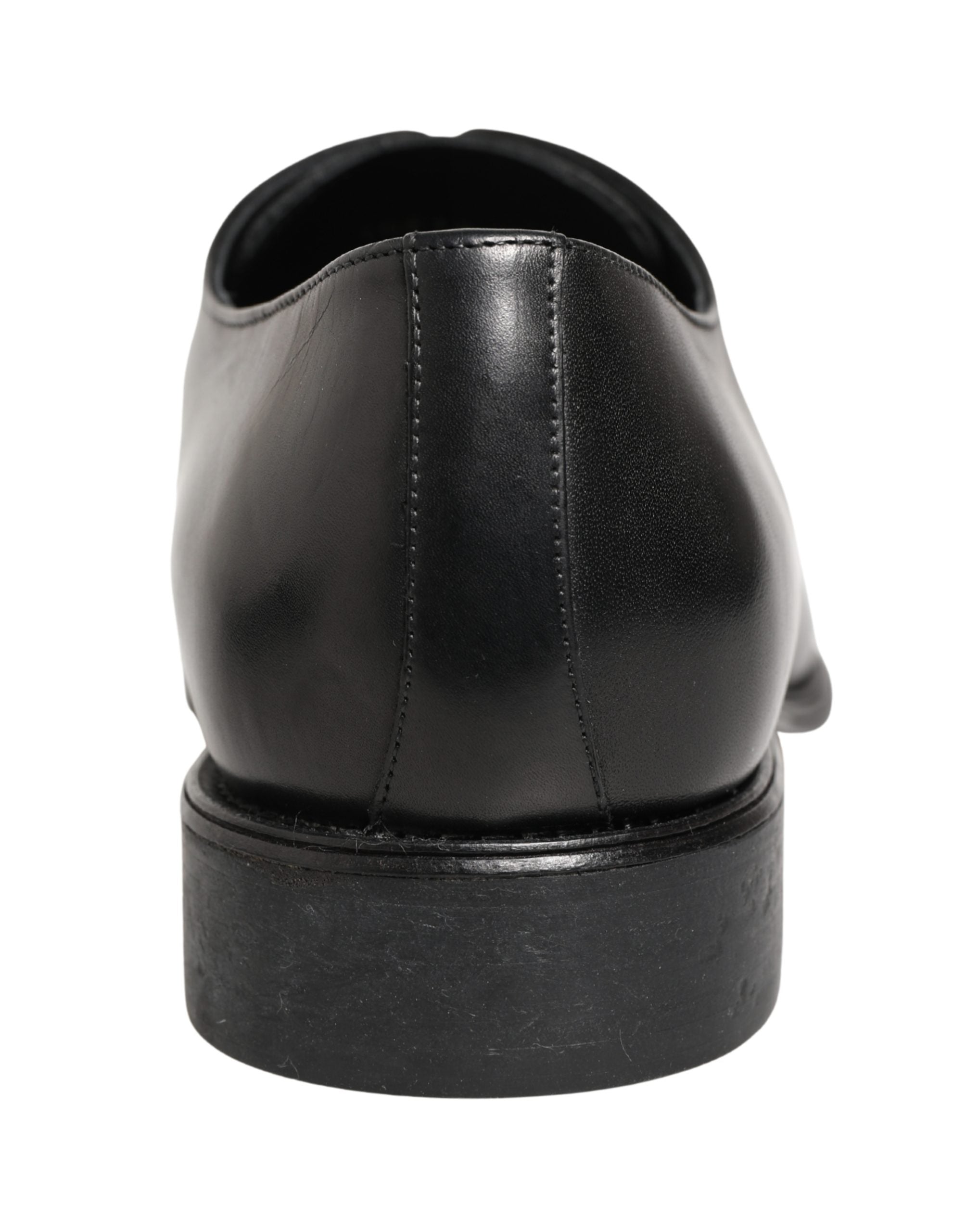 Dolce & Gabbana Men's Black Calfskin Derby Shoes-1