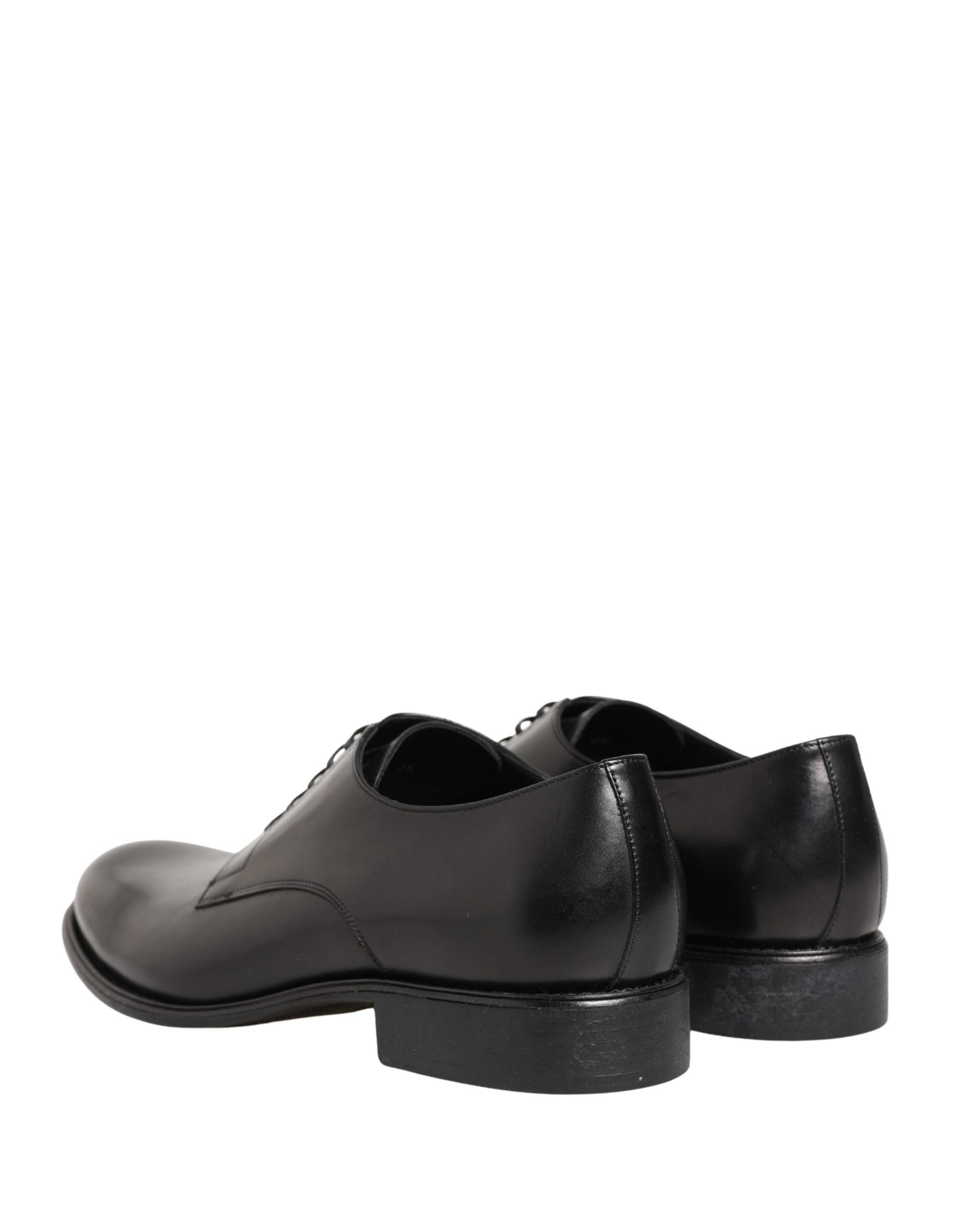 Dolce & Gabbana Men's Black Calfskin Derby Shoes-5