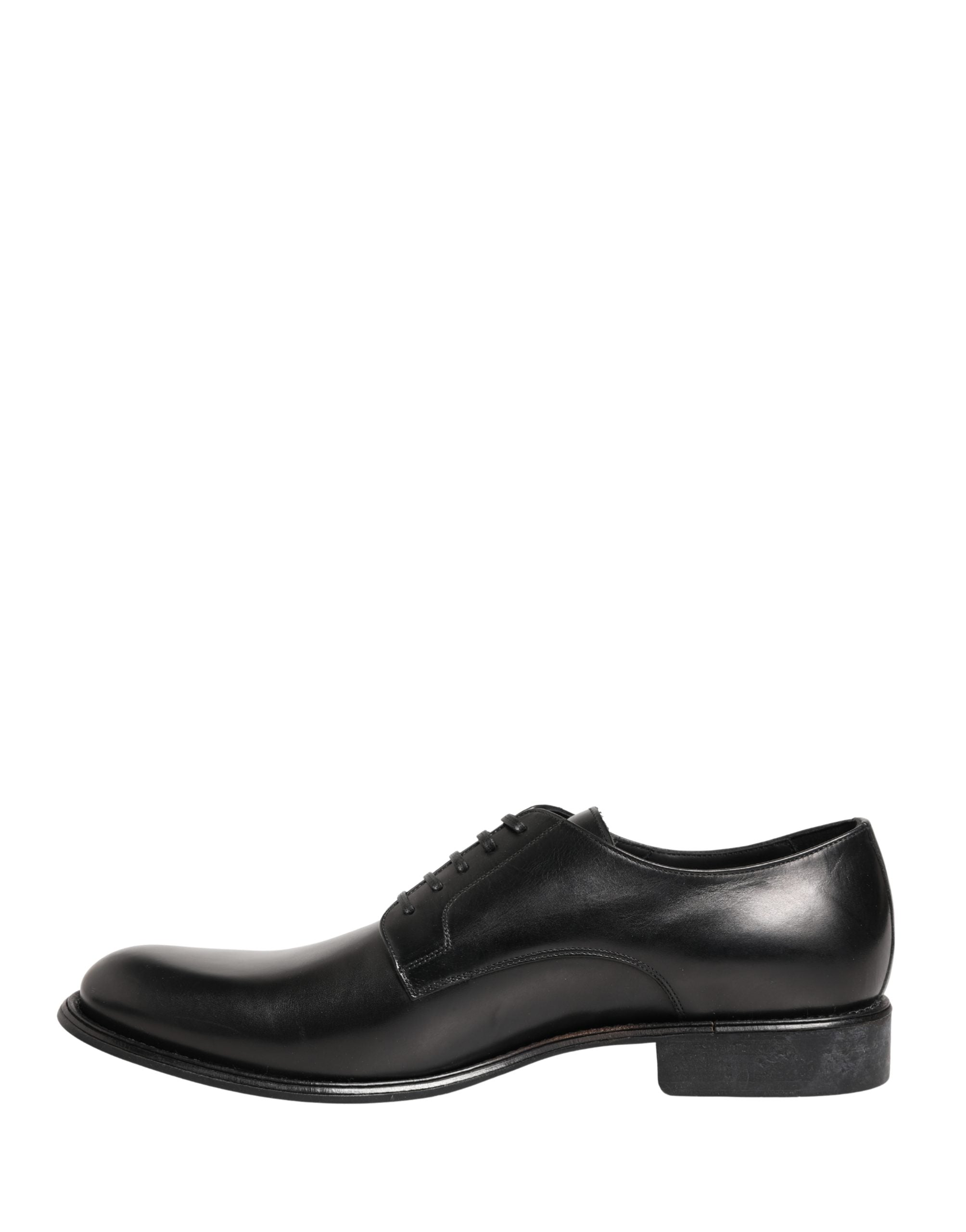 Dolce & Gabbana Men's Black Calfskin Derby Shoes-6
