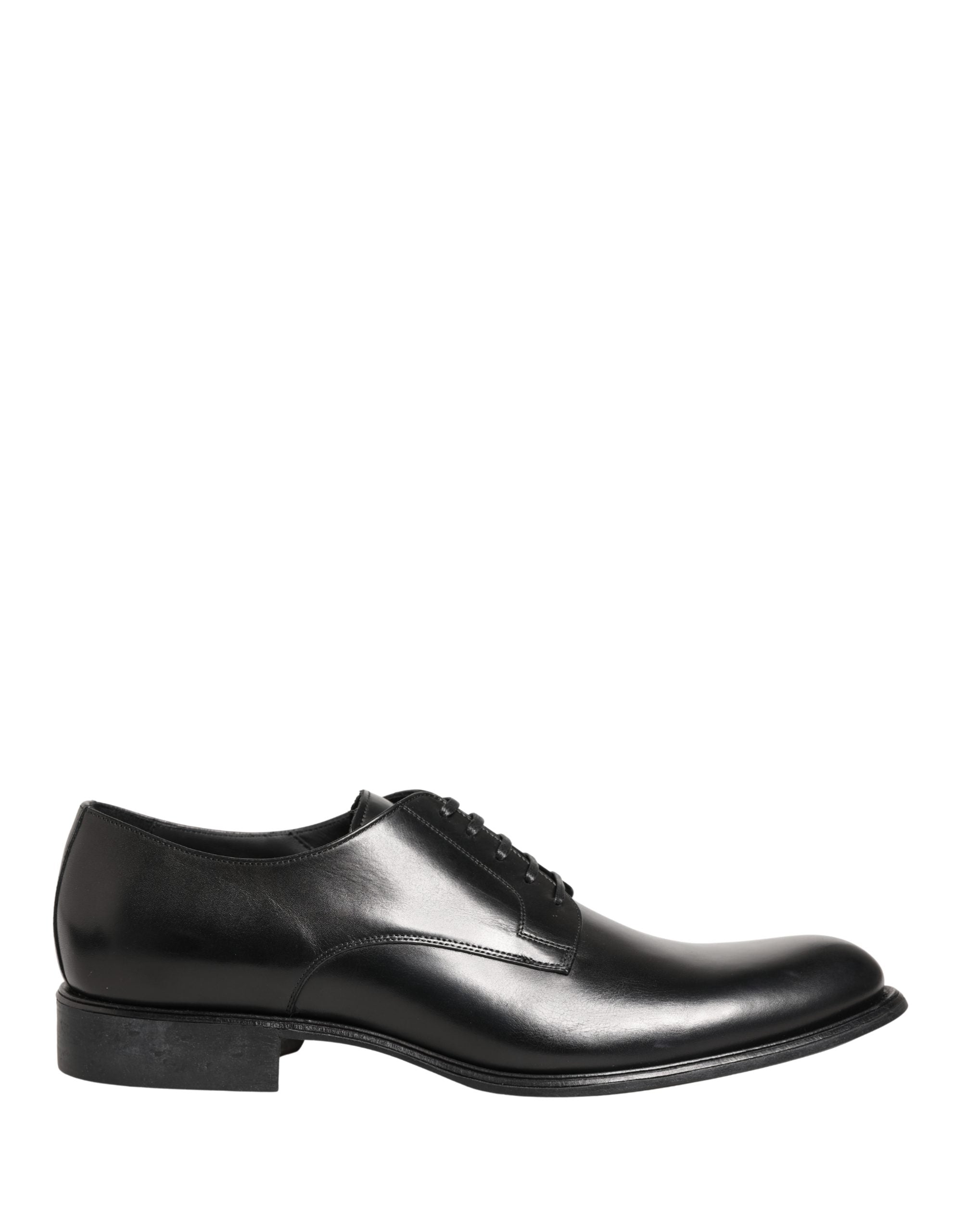 Dolce & Gabbana Men's Black Calfskin Derby Shoes-8