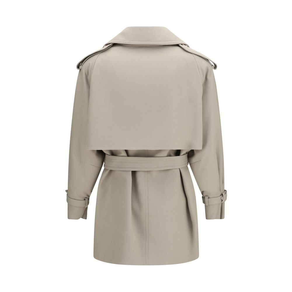 Max Mara Beige Cotton Trench Coat-2