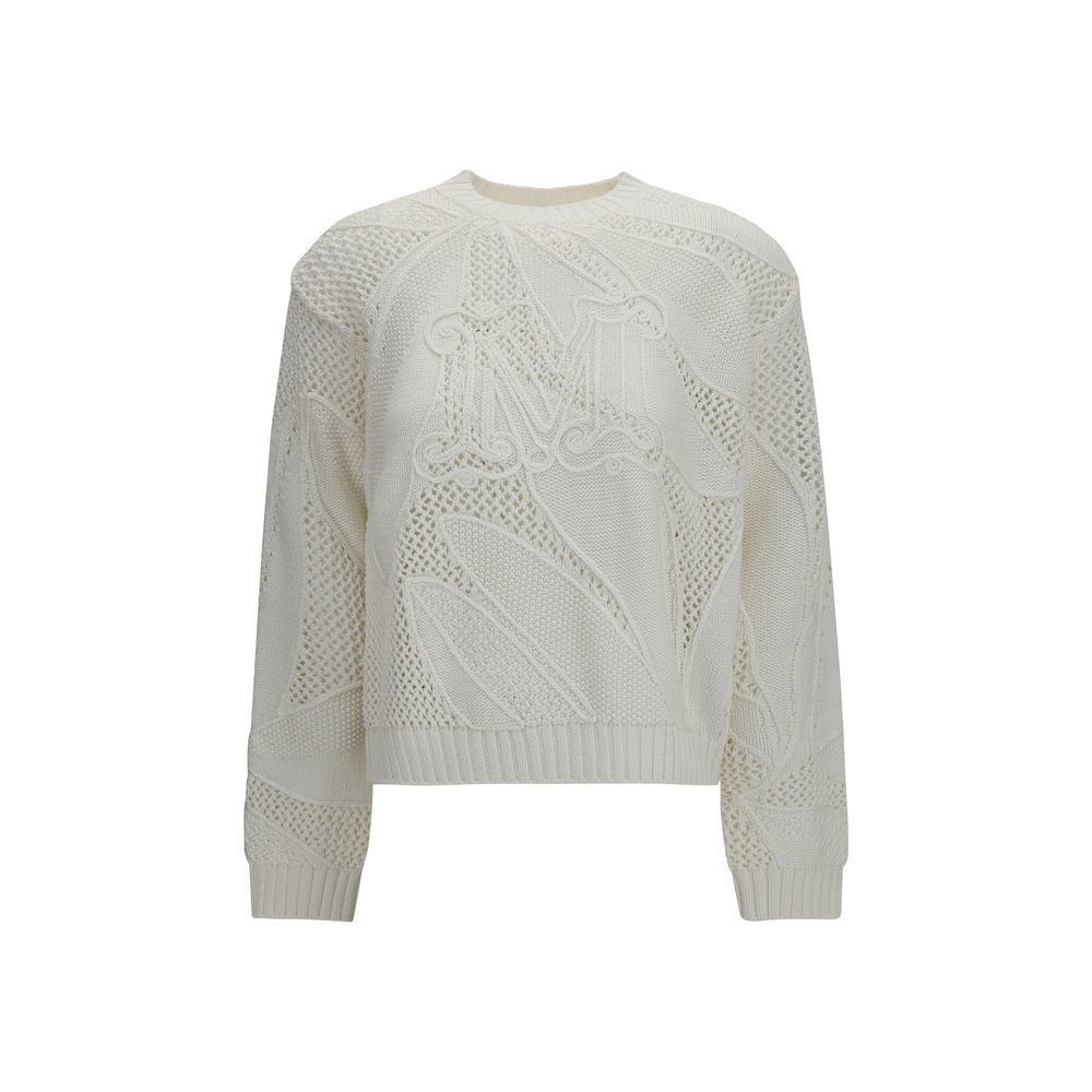 Max Mara Weißes Baumwoll-Sweatshirt-1