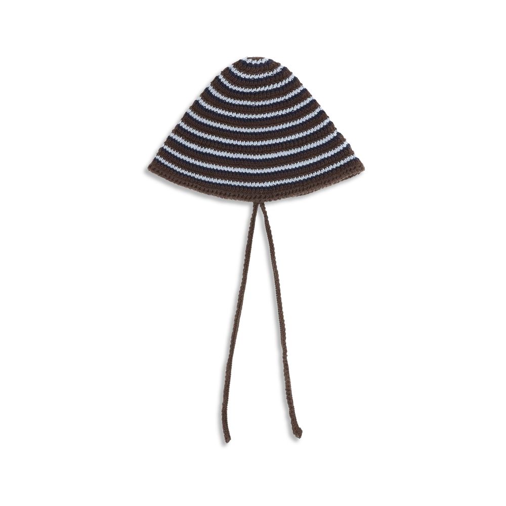 Miu Miu Brauner Baumwoll-Sonnenhut-2
