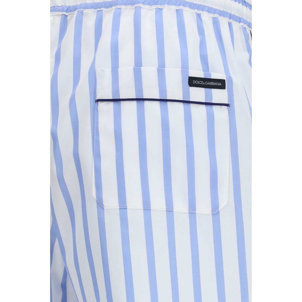Dolce & Gabbana Blaue Baumwoll-Bermudashorts-3