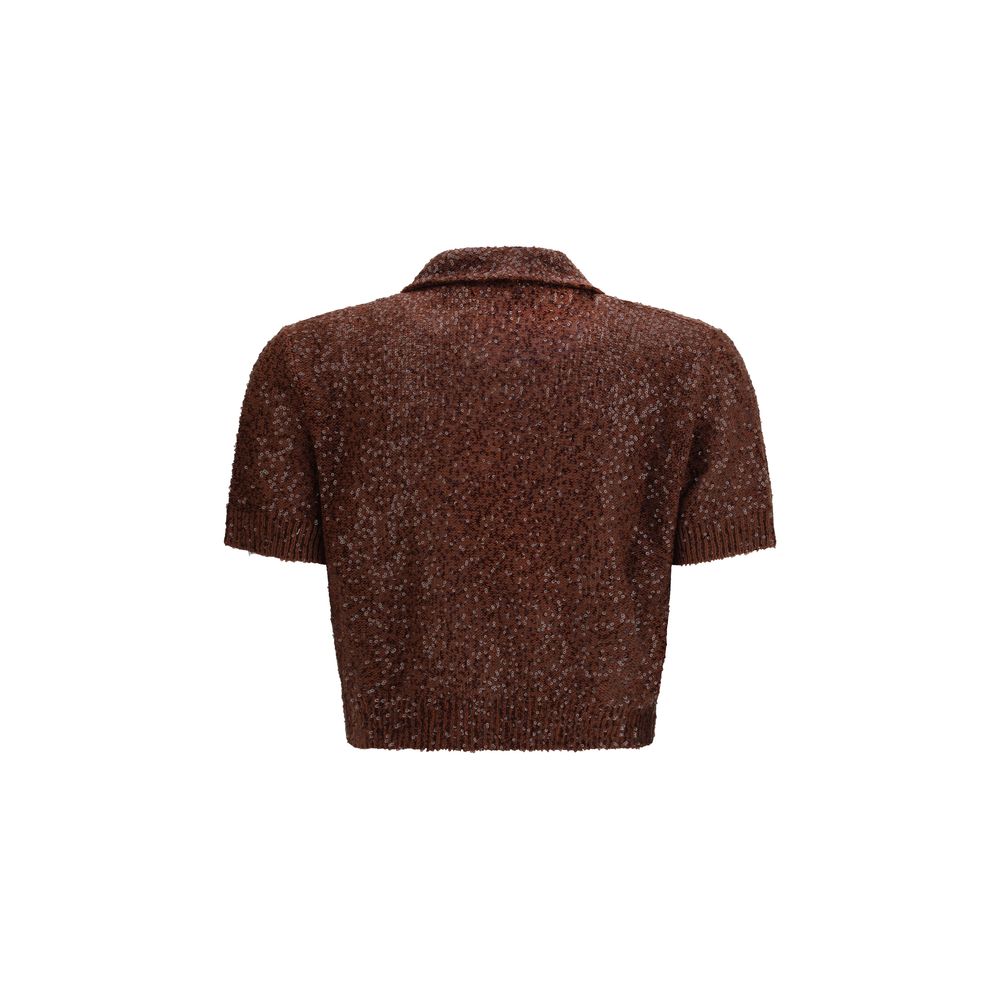 Brunello Cucinelli Bordeaux Linen Pattern Shirt-2