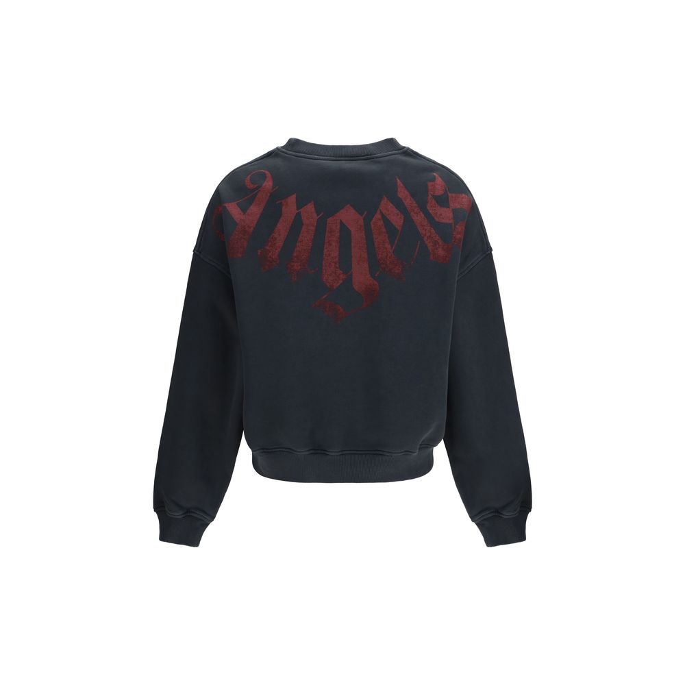 Palm Angels Schwarzer Baumwoll-Sweatshirt-2