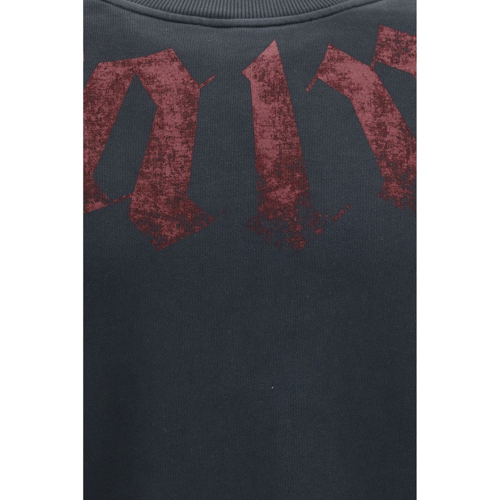 Palm Angels Schwarzer Baumwoll-Sweatshirt-3