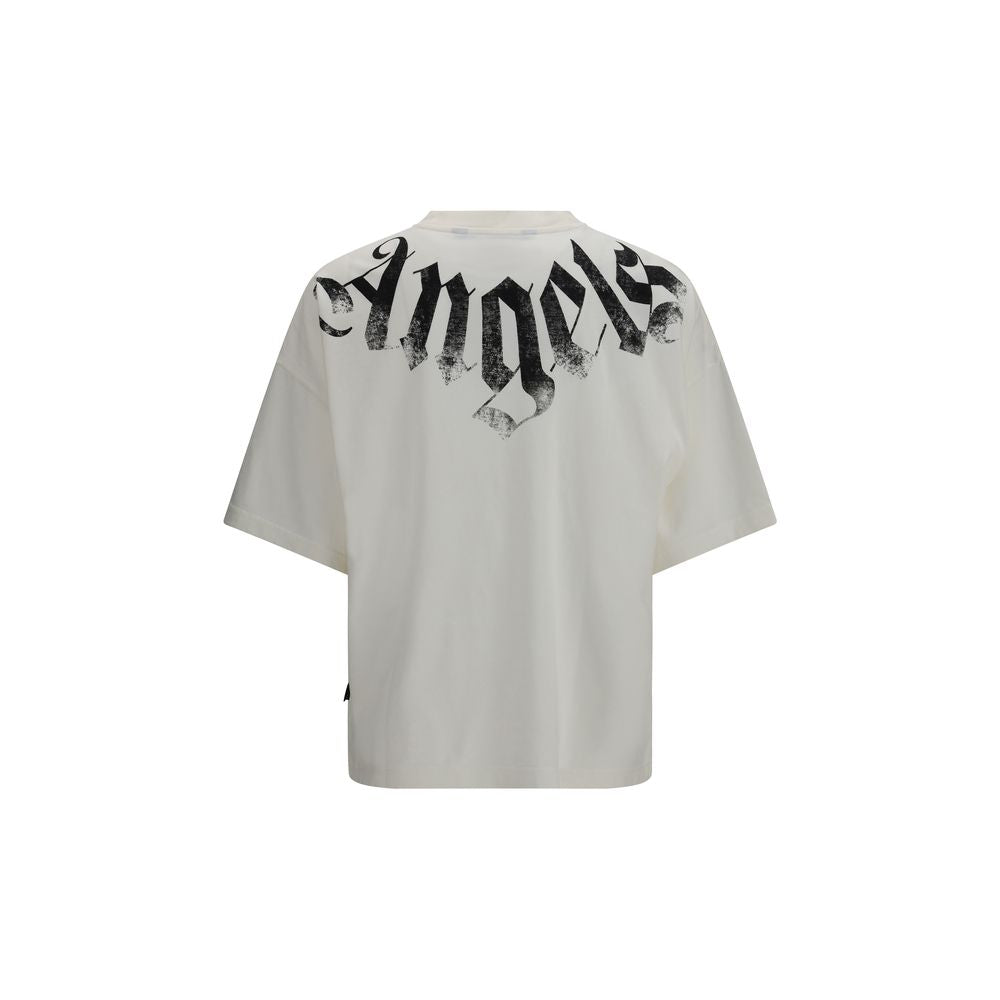 Palm Angels Weißes Baumwoll-T-Shirt-2