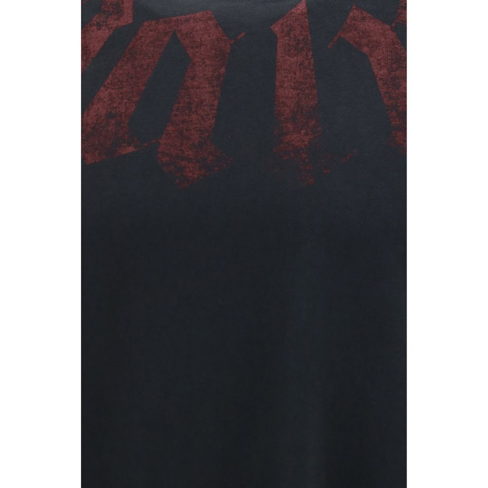 Palm Angels Schwarzes Baumwoll-T-Shirt-3